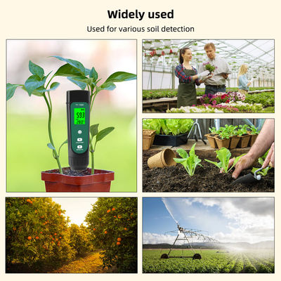 3-in-1 Soil Tester Kit - EC (0.01-20.00ms/cm), Moisture & Temperature Meter for Garden & Hydroponics