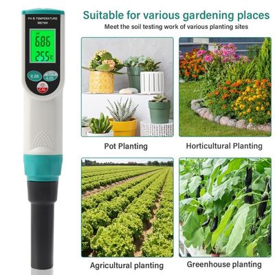 2-in-1 Soil pH & Temperature Tester - High Precision Meter for Gardening
