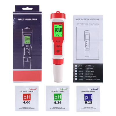 4 - in - 1 Water Quality Tester - pH/EC/TDS/Temp Meter for Aquaculture, Drinking Water & Lab