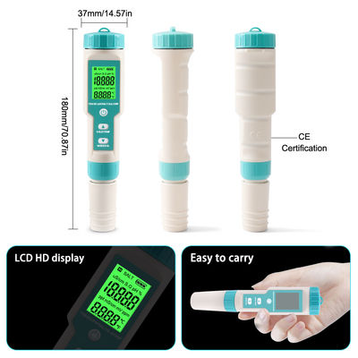 7 - in - 1 Water Quality Tester - EC/Salinity/TDS/Temp/pH/ORP/S.G Meter for Aquaculture, Home & Lab
