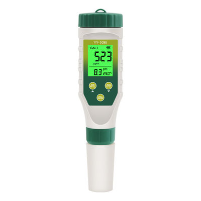5 - in - 1 Water Quality Tester - pH/TDS/EC/Salinity/Temp Meter for Aquaculture, Drinking Water & Lab