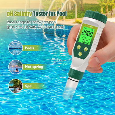 5 - in - 1 Water Quality Tester - pH/TDS/EC/Salinity/Temp Meter for Aquaculture, Drinking Water & Lab