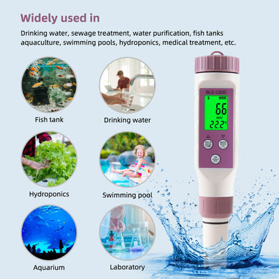 Smart 7 - in - 1 Bluetooth Water Quality Tester - pH/EC/TDS/ORP/Salt/S.G/Temp Meter for Home, Lab & Aquaculture