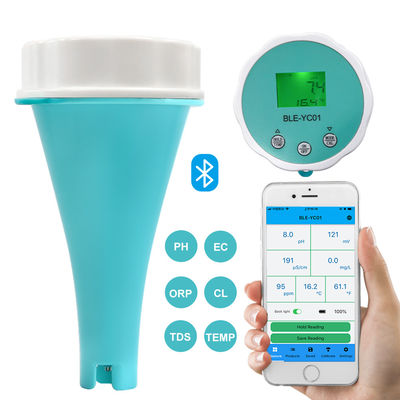 Smart Bluetooth Pool Water Tester - 6 - in - 1 pH/EC/TDS/ORP/CL/Temp Meter for Pool & Aquatic Venues