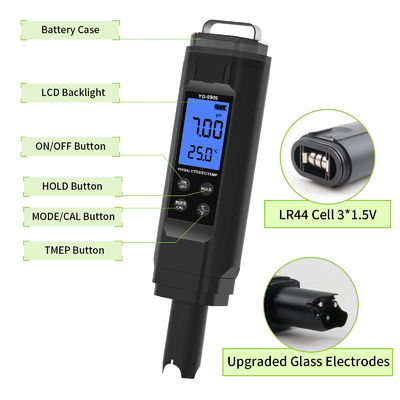 5 - in - 1 Water Quality Tester - pH/Salt/TDS/EC/Temp Meter for Aquarium, Pool & Home