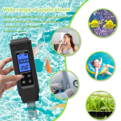 5 - in - 1 Water Quality Tester - pH/Salt/TDS/EC/Temp Meter for Aquarium, Pool & Home