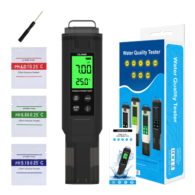 5-in-1 Digital Meter PH, Salinity, Temperature, TDS, EC Tester With Backlight For Water Quality Monitoring
