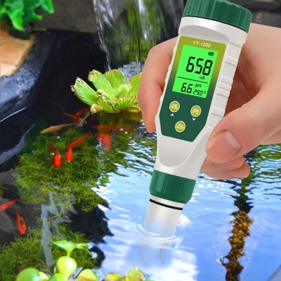 5-in-1 Multi-Parameter PH Meter with Backlight for Laboratory & Aquarium PH, TDS, Salinity, EC, Temperature Tester