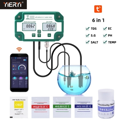 Tuya WiFi Data Logger For TDS EC PH Salinity GS And Temperature Monitoring High Sensitivity Levels