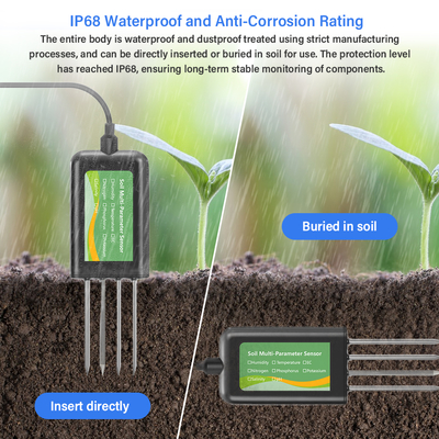 8-in-1 Soil Sensor For Android NPK PH Moisture EC Salinity Meter