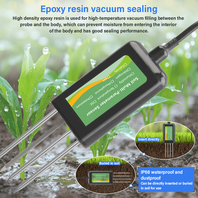 Smart 8-in-1 Soil NPK EC PH Temperature Moisture Sensor USB Multi-Parameter Analyzer For Precision Farming