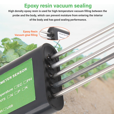 7-in-1 USB Soil Sensor Soil Tester Agriculture Soil EC PH NPK Nutrient Meter For Android