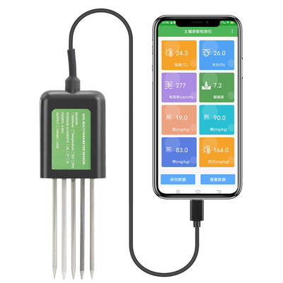 7-in-1 USB Soil Sensor Soil Tester Agriculture Soil EC PH NPK Nutrient Meter For Android