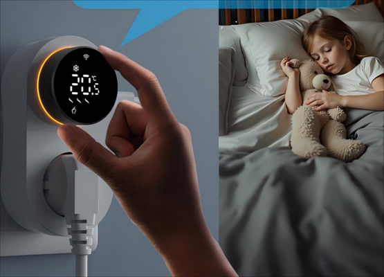 Smart Tuya WiFi Thermostat Plug With Timer Sensor Touch Control