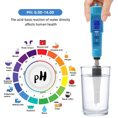 Automatic Calibrating PH Meter Replaceable Probe For Hydroponics Soil Cheese Meat Lab Water