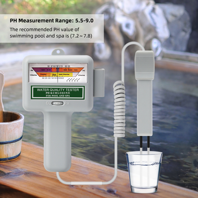 CL2 Tester 2 In 1 Water Quality PH & Chlorine PC-102 - High Precision Pool and Aquarium Tester