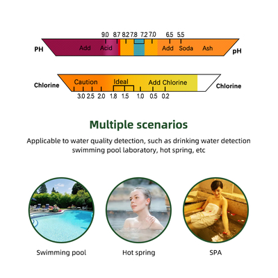 CL2 Tester 2 In 1 Water Quality PH & Chlorine PC-102 - High Precision Pool and Aquarium Tester