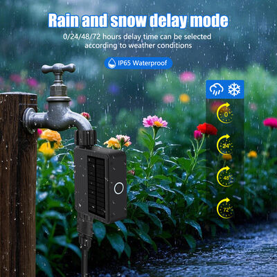 Solar-Powered Smart Irrigation System with Tuya Smart Control and IP65 Waterproof Soil Moisture Sensor Kit