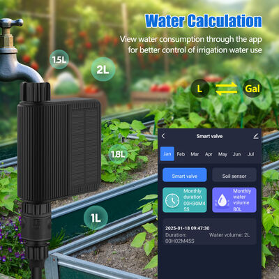 Solar-Powered Smart Irrigation System with Tuya Smart Control and IP65 Waterproof Soil Moisture Sensor Kit
