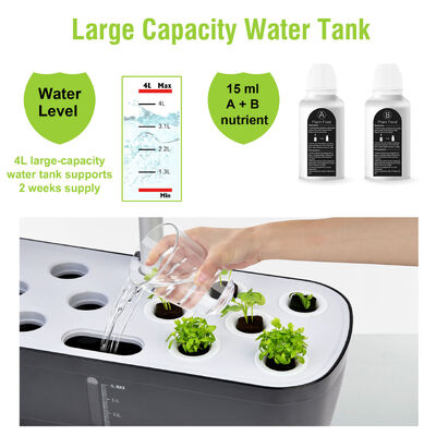 52-Pod Indoor Hydroponic Garden System with Smart Grow Light and Automatic Watering for Home Vegetable & Herb Growing