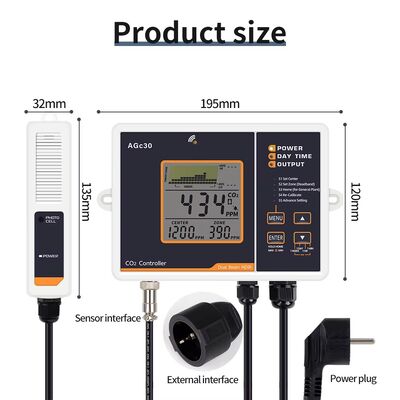 High Precision CO2 Controller AGc30 with Smart Ventilation for Greenhouse Control System