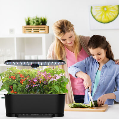 15 Pods Smart Hydroponics System with Full-Spectrum LED and Smart Water Circulation for Indoor Plants