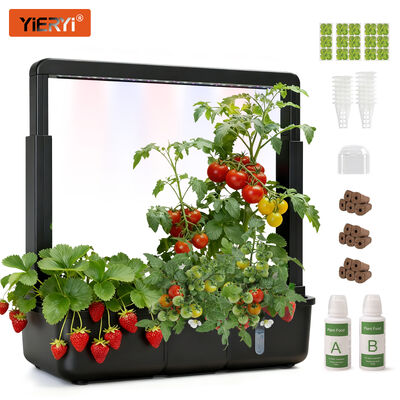 YIERYI IGS-38 Smart Indoor Hydroponic Garden System with 15-Pot Capacity Full-Spectrum LED and Automatic Watering