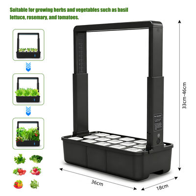 YIERYI IGS-38 Smart Indoor Hydroponic Garden System with 15-Pot Capacity Full-Spectrum LED and Automatic Watering