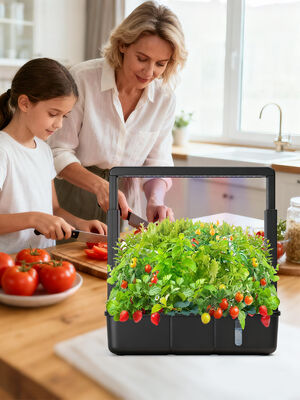YIERYI IGS-38 Smart Indoor Hydroponic Garden System with 15-Pot Capacity Full-Spectrum LED and Automatic Watering