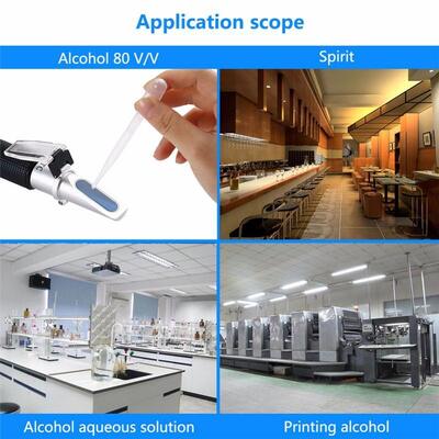 Handheld Refractometer with 0-80% Brix Range and ATC for Accurate Alcohol and Sugar Measurement