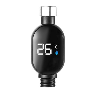 YIERYI Smart Shower Thermometer with LED Digital Display and Color-Coded Temperature Alerts for Bathroom Safety No Battery Required