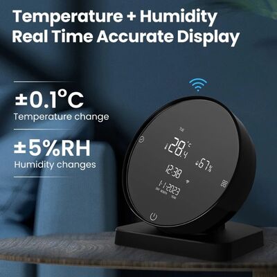 High Accuracy Smart Temperature Humidity Monitor with IP55 Protection and Tuya WiFi IR Remote Controller for Smart Home
