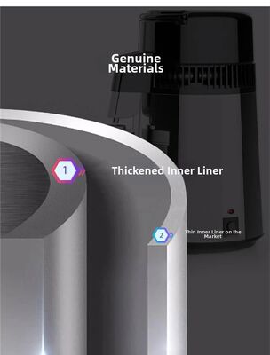 Fuyao K40107 750W 4L Capacity SUS304 Stainless Steel Distilled Water Machine for Home, Lab & Dental Use