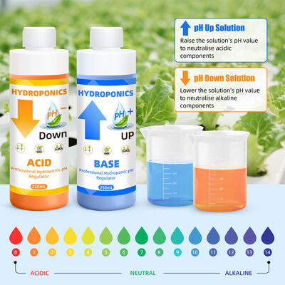 Hydroponic pH Adjustment Kit with 250mL Capacity for Optimal Plant Nutrient Absorption and Stable Formula