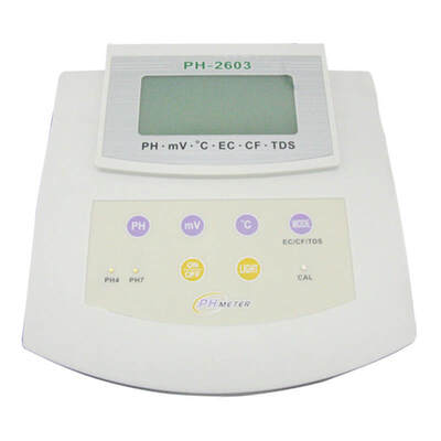 YIERYI PH-2603 6-in-1 Multifunctional Benchtop pH Meter with 0.01 pH Accuracy for Laboratory Water Quality Testing