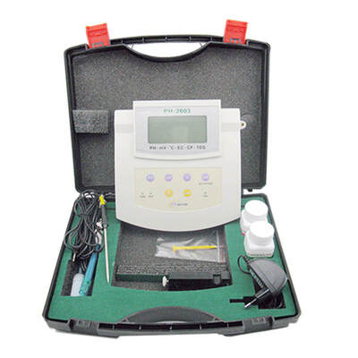 YIERYI PH-2603 6-in-1 Multifunctional Benchtop pH Meter with 0.01 pH Accuracy for Laboratory Water Quality Testing
