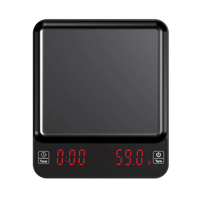High Accuracy 0.1g LED Display Coffee Scale with 3kg Capacity for Electronic Kitchen Use