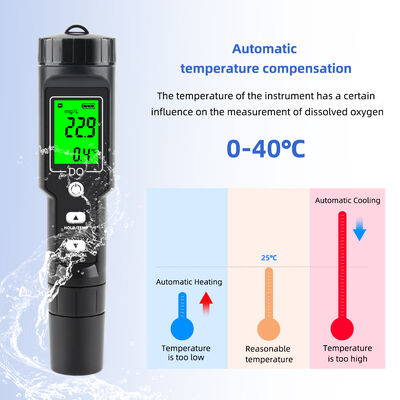 Portable Pen-Type Dissolved Oxygen Meter with 0.1mg/L Accuracy and ATC for Aquarium and Fish Farming