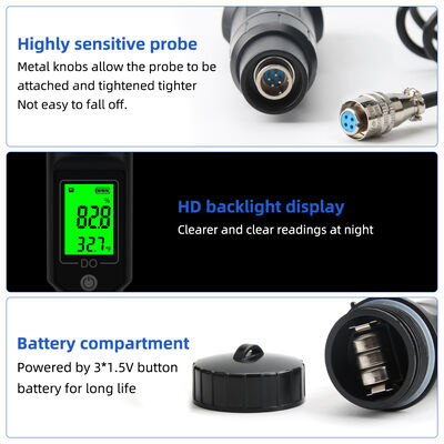 Portable Pen-Type Dissolved Oxygen Meter with 0.1mg/L Accuracy and ATC for Aquarium and Fish Farming