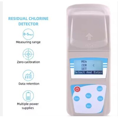 Portable Residual Chlorine Photometer for Water Quality Testing with 0 - 5 mg/L Range