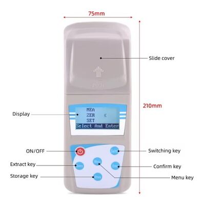 Portable Residual Chlorine Photometer for Water Quality Testing with 0 - 5 mg/L Range