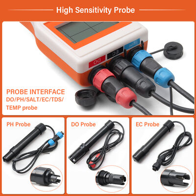 6-in-1 Testing Multiparameter Water Quality Meter with 0.1 pH Accuracy and LCD Display for Aquariums and Hydroponics