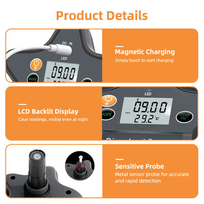 Smart Bluetooth Dissolved Oxygen Meter with 0~20 mg/L Range and Magnetic Charging for Aquaculture and Labs