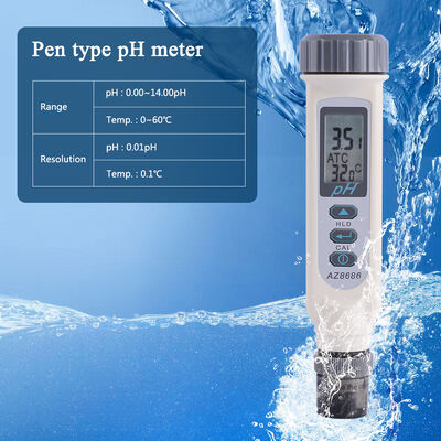 High-Precision Digital pH Meter with 3-Point Auto Calibration for Portable Water Quality Testing