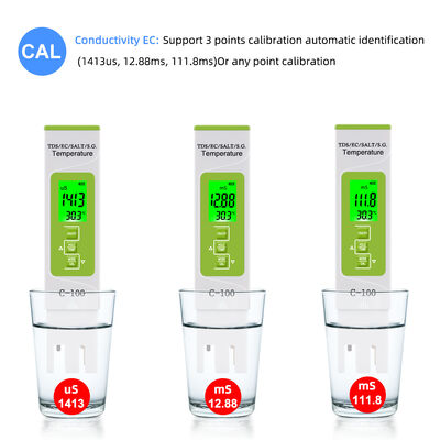 5 in 1 Water Quality Meter with LCD Display High Precision and Compact Design for Aquarium Pool