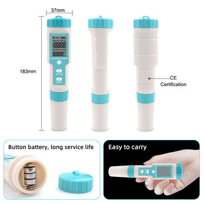 7-in-1 Multifunction Water Quality Meter with Detachable Probe Design and IP67 Waterproof Housing