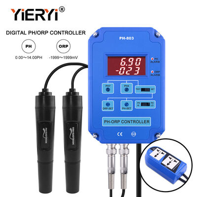 Digital 2-in-1 pH ORP Controller with Replaceable BNC Electrodes and 110V/220V Power Relay Output for Aquarium Hydroponics Pool Spa