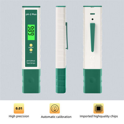 Pro Digital pH Meter with Backlit LCD Display, Power-off Data Storage, and 0.5 pH Accuracy for Water Quality Testing
