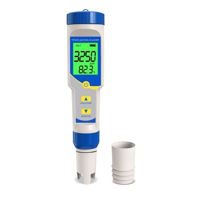 7-in-1 Multifunction Digital Water Tester with High-Precision Probe and Backlit LCD Display for Pool and Aquarium Water Quality Testing