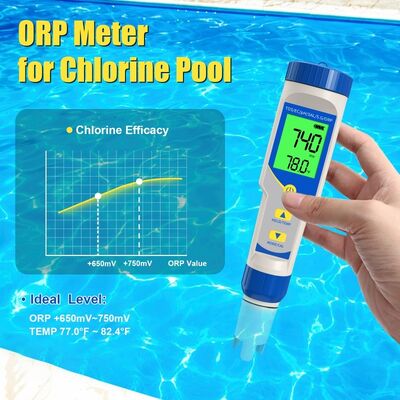 7-in-1 Multifunction Digital Water Tester with High-Precision Probe and Backlit LCD Display for Pool and Aquarium Water Quality Testing